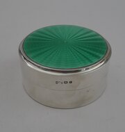 Fine Art Deco Silver And Guilloche Enamel Box - 1934