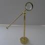 Brass Pivoting Bullseye Magnifying Glass / Lens 