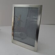 English Silver Engine-Turned Photograph Frame