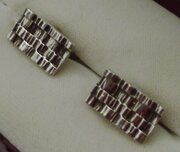 Fine Pair Silver Cufflinks By Brian Leslie Fuller