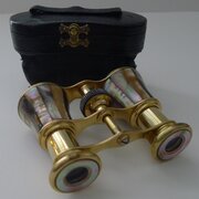 French Abalone & Mother Of Pearl Opera Glasses