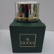Gucci, Italy - Set Six Ceramic Ashtrays In Holder