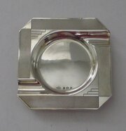 Solid Silver Art Deco Ashtray By John Grinsell 