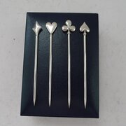 Tiffany - Vintage English Silver Cocktail Sticks