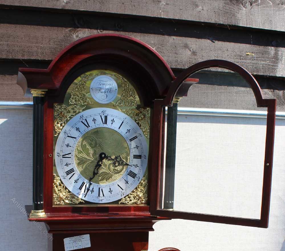 Antiques Atlas Grandfather Clock With 3 X Weights Tempus Figit
