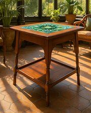 Antique Art Nouveau Mahogany S