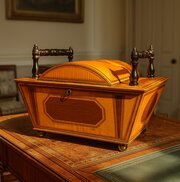 Georgian Satinwood & Purple Heart Work Box C.1825