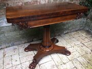 Antique Rosewood Folding Card Table. James Winter.