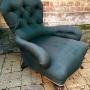 Victorian Walnut Gillows iron back armchair
