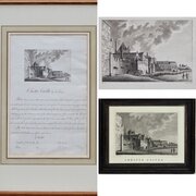 18th Century Drawing Of Chester Castle