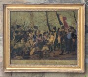 19th Century Crystoleum Napoleon’s Return From Elb