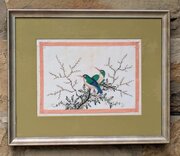 Antique Chinese Watercolour Painting Birds 