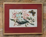 Antique Chinese Watercolour Painting Butterflies A