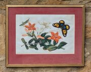 Antique Chinese Watercolour Painting Butterflies