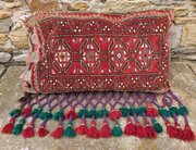 Antique Tribal Bag Face Cushion Hand Woven