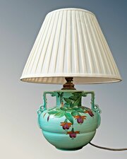 Art Deco Fuschia Table Lamp