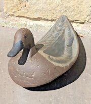 Charming Antique Wooden Decoy Duck Hand Painted