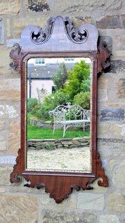 Georgian Mahogany Pier Glass Mirror