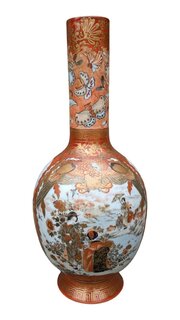 Good Large Antique Japanese Kutani Vase