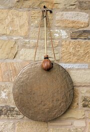 Large Heavy Bronze Gong Circa 1900