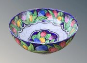 Large Maling Tulip Pattern Bowl