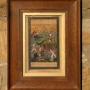 Mughal School Original Gouache Painting Hunting Scene