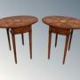Pair Superb Regency Revival Pembroke Tables