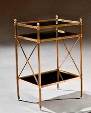 Table Maison Bagues Brass And Glass Étagère In The