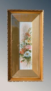 Victorian Painting On Ceramic Panel