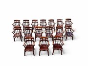 COMB BACK Windsor CAPTAIN’S CHAIRS C1900 Set Of 16