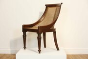 Regency Barrel Back Antique Library Side Chair
