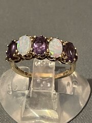 9ct Opal & Amethyst Dress Ring