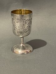 Early Victorian Miniature Silver Goblet