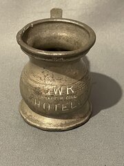 GWR Hotels Quarter Gill Pewter Tankard