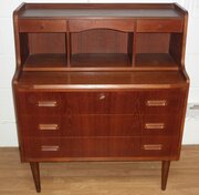 Danish Teak Bureau / Dressing Chest