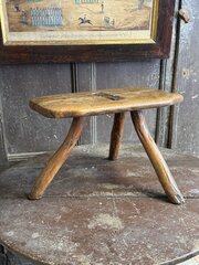 18th Century Stool With Blacksmith Repairs