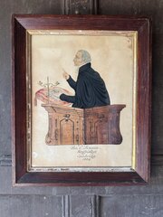 Rev Charles Simeon, 1834 Watercolour Portrait 