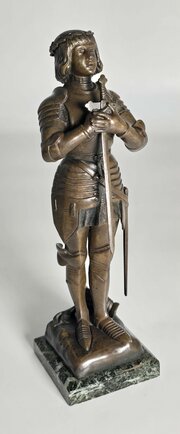 A Bronze Sculpture Of Joan Of Arc By Oscar Ruffony