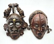 A Matched Pair Of African Tribal Masks C1930