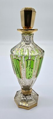 Bohemian Glass Perfume Bottle , Circa 1890