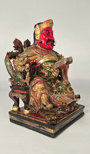 Chinese Hand Painted And Lacquered Figure