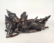 Hardwood Carving Of The Deities Rama And Sita 