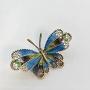 Butterfly brooch  enamelled butterfly brooch