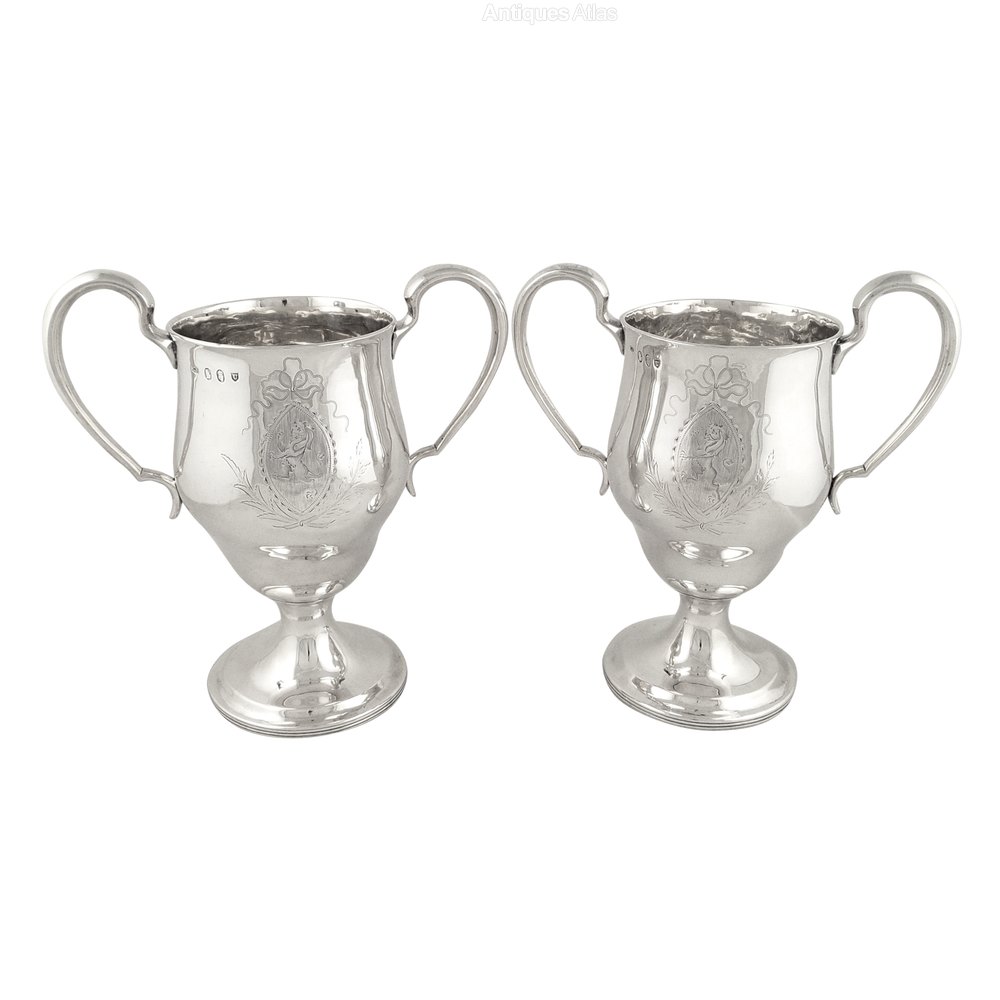 Antiques Atlas Pr Antique Irish Silver 2 Handle Cups 1792