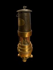 Vintage Brass Minors Lamp