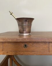 Georgian Bronze Pestle And Mortar c 1780s