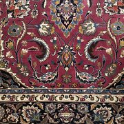 Mashad Persian Signed Carpet 410cm x 295cm Vintage