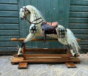 Antique Rocking Horse By Leach