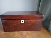 George 111 Tea Caddy With Blue Bowl
