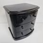 Mini Black Bow-Fronted Chest of Drawers Apprentice